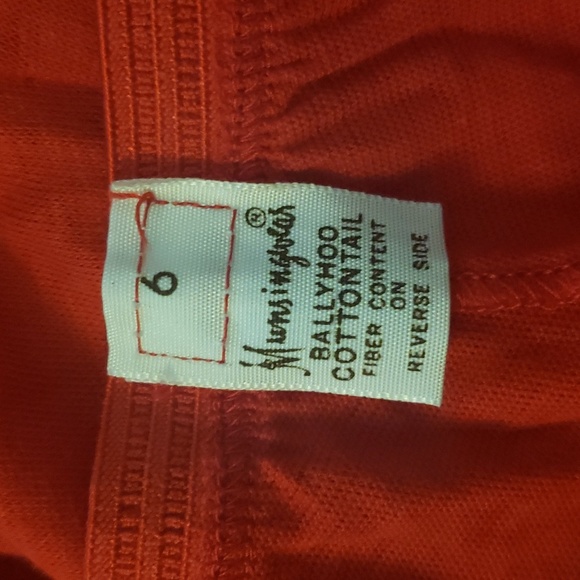 60s munsingwear panties cotton combed ballyhoo cottontail 6 cherry red underwear - Picture 5 of 6